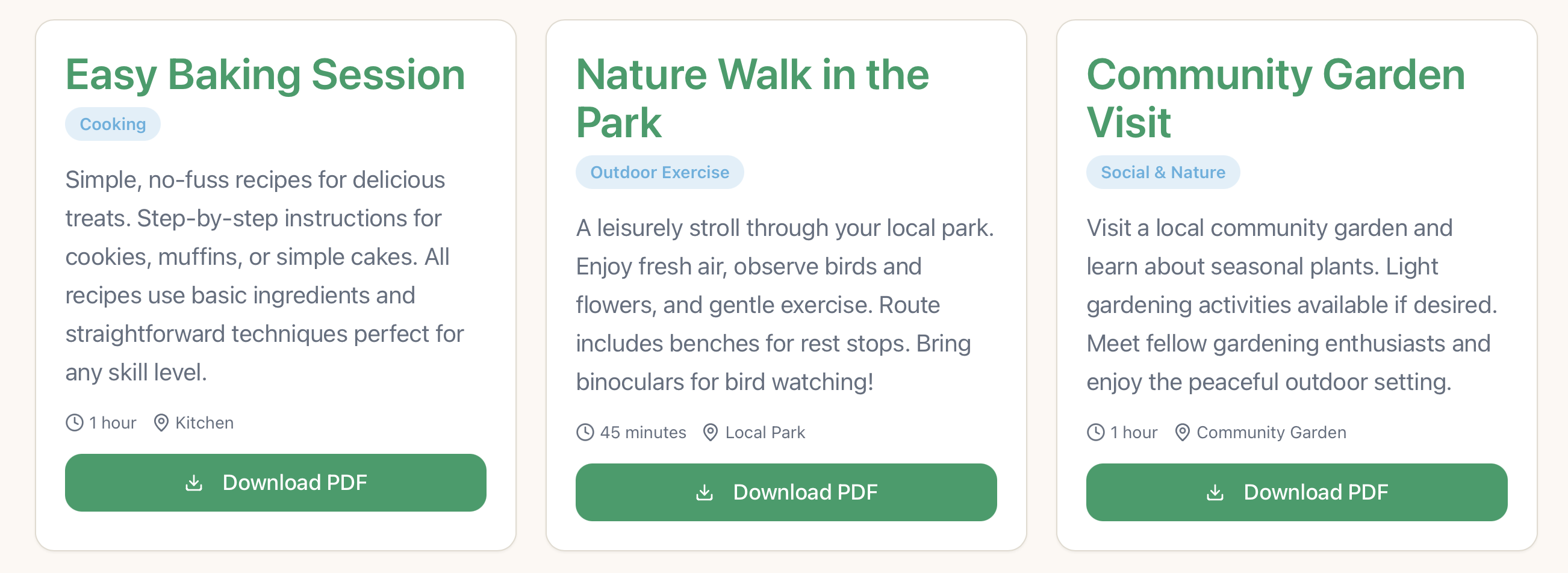 Rekindle - Dementia activity Generator